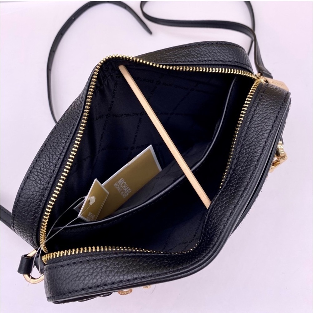 Michael Kors EW Zip Chain Crossbody Bag Black - Picture 7 of 11
